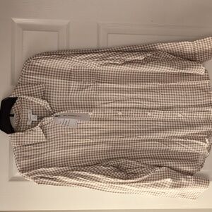 Women's mauve and white blouse